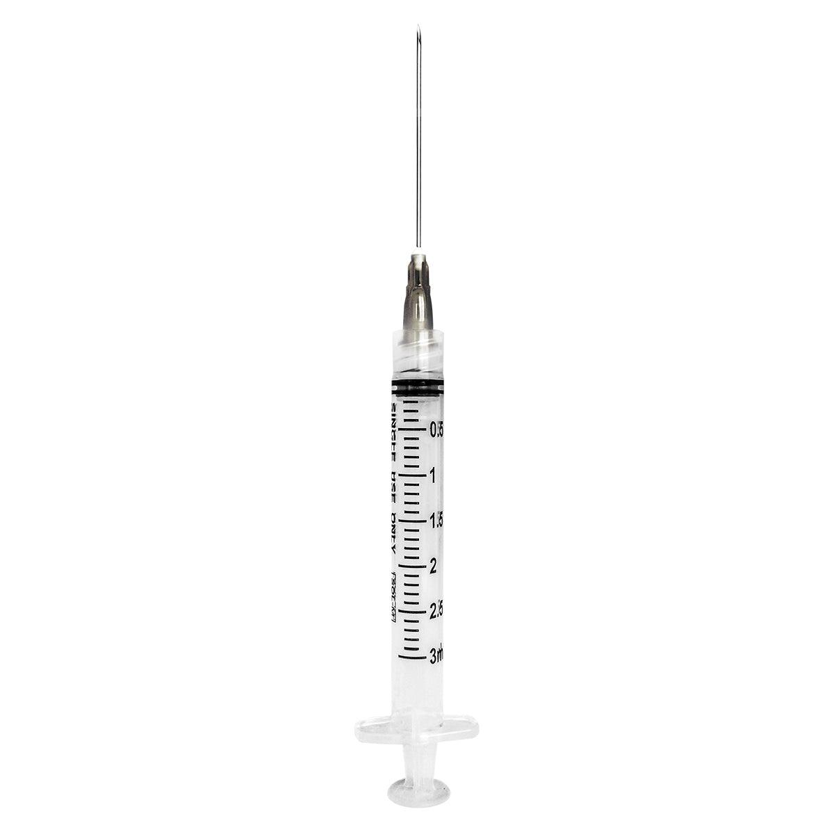 3mL | 22G x 1 1/2" | Sol-M 1832215 Luer Lock Syringe with Exchangeable Needle (100pcs)