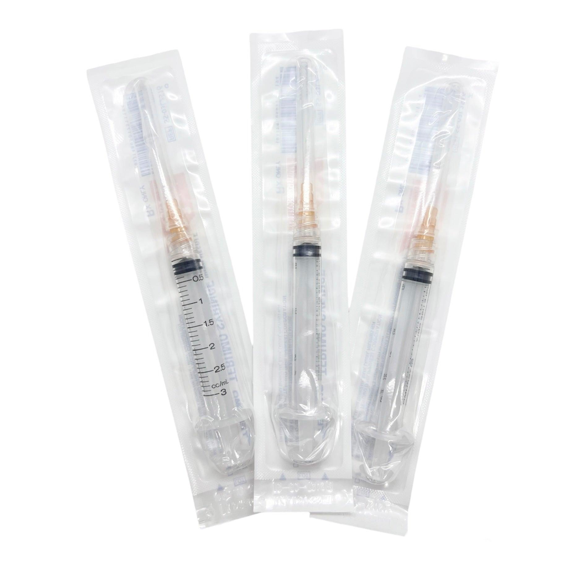 3mL | 25G x 5/8" - Terumo SS-03L2516 Syringe & Needle Combination | 100 per Box