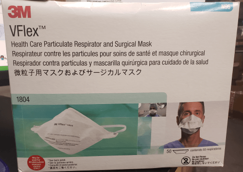 3M™ VFlex™ Healthcare Particulate Respirator and Surgical Mask, 1804S (SMALL) , N95