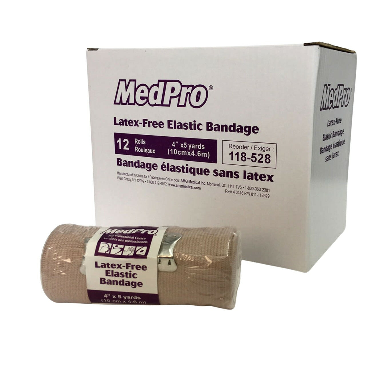 MedPro MedPro Elastic Bandages 4" x 5 Yards /10cm x 4.6m 118-528