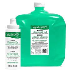Wavelength LV ultrasound gel bottles, medical conductive gel for ultrasound procedures