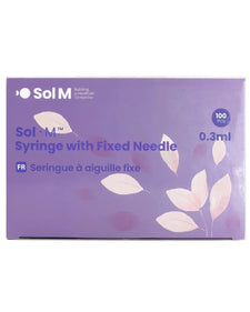 0.3mL | 31G x 5/16" | Sol-M Syringe with Fixed Needle | 100/box | ATS002PE