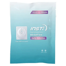 INSTI rapid detection HIV self test kit for early detection, blue packaging, over 99% accurate