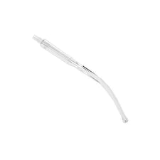 Clear plastic medical suction yankauer tip for home care or clinical use