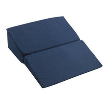 Navy blue foam leg support wedge pillow for home care and medical comfort