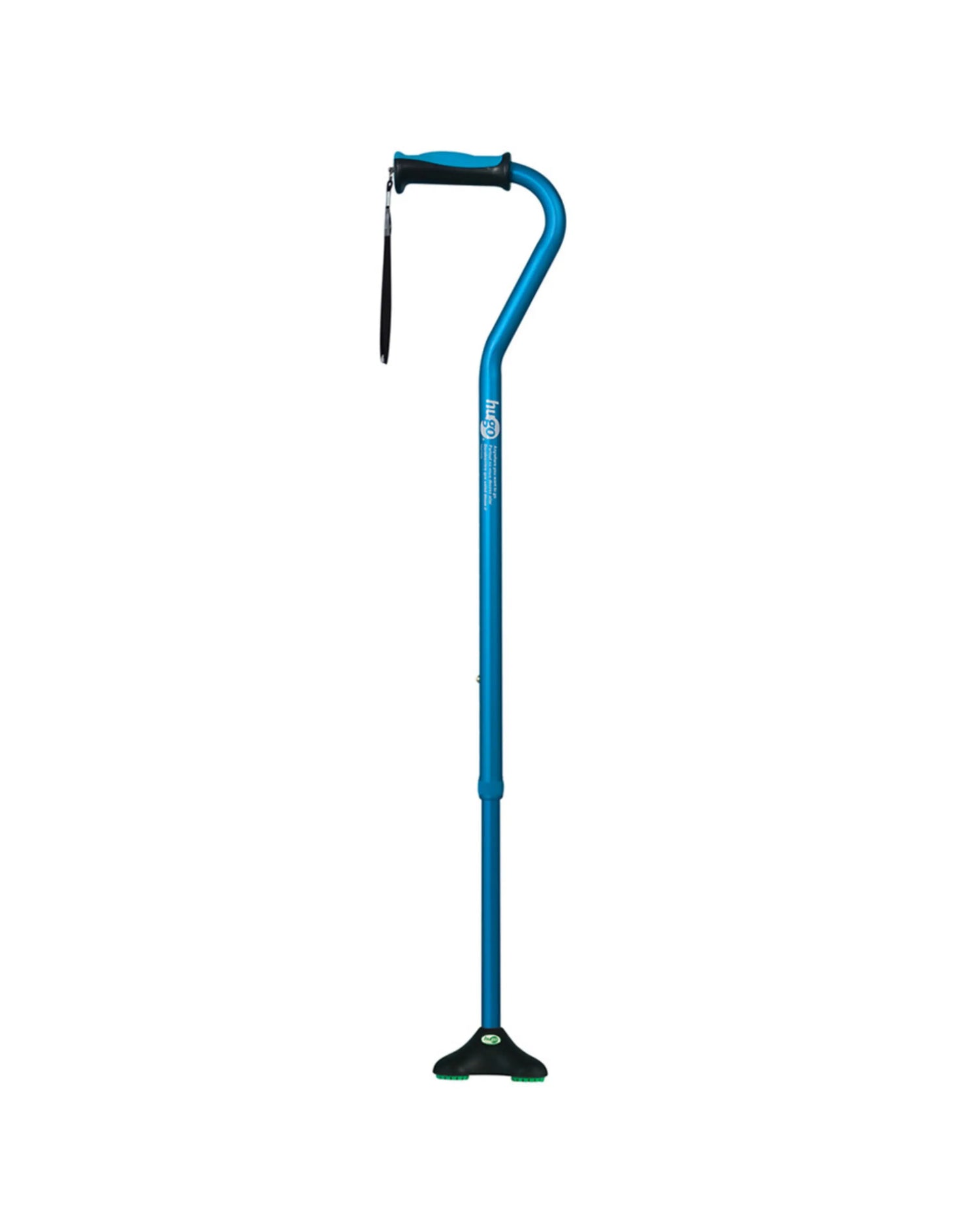 Hugo Ergonomic Offset Handle Cane with QuadPod Cane Tip | 731-859