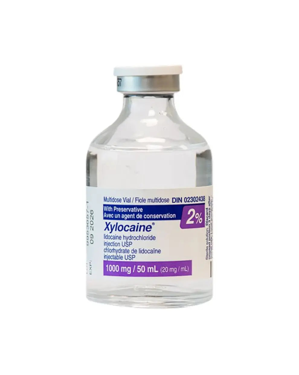 Xylocaine Lidocaine Hydrochloride Injection USP 2% 50mL | DIN 02302438