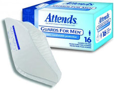 Attends Guards for Men incontinence pads box with single pad, 16 count, protective hygiene product