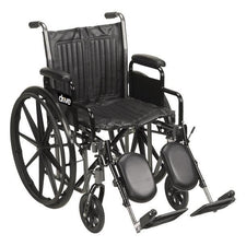 Lightweight black manual wheelchair with leg rests and padded armrests for home care