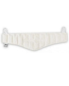 Reusable white hot cold therapy gel pack with adjustable straps for pain relief