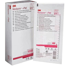 3M Medipore Plus Pad soft cloth adhesive wound dressing, sterile, box and packet