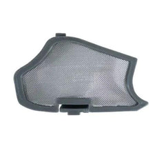 Rectangular mesh air filter with grey plastic frame for medical equipment