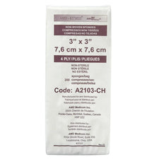 AMD-Ritmed 3" x 3" Non-Woven Gauze Sponges Non-Sterile 4 Ply | A2103-CH