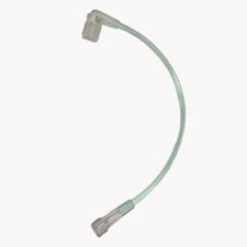 Clear medical extension tube with luer lock connectors for IV or respiratory use