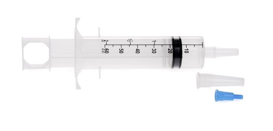 60 mL | Enteral Feeding And Irrigation Syringes with Ring, IV Bag