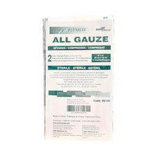 Sterile all gauze sponges 8x4 inch AMD Ritmed, medical cotton pads, 12 ply packaging