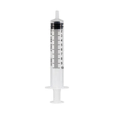 Disposable 10ml medical syringe with clear barrel and bold measurement markings