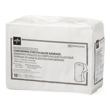 Package of non-sterile conforming stretch gauze bandage, 2 inch by 4.1 yard, 12 rolls