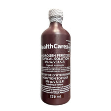 Hydrogen peroxide topical solution 3% antiseptic bottle, 236 mL, medical supply