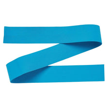 Blue medical tourniquet elastic band for hospital or home care use on white background