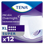 TENA ProSkin Overnight Underwear Super Absorbent | XL 55"-66" | 72427