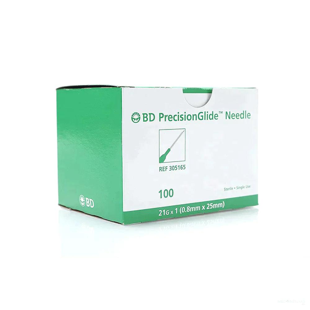 21G × 1" | BD PrecisionGlide Hypodermic Needle | 100/box | 305165