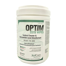 OPTIM 33TB disinfectant wipes container, surface cleaner for medical and home care use