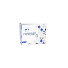 Box of D2 cotton dental rolls, highly absorbent, size 38 x 10mm, 2000 count.