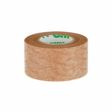 Medical adhesive tape roll for wound care and bandage securement, brown color