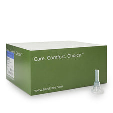 Male external catheter box with clear medical catheter, home care medical supply