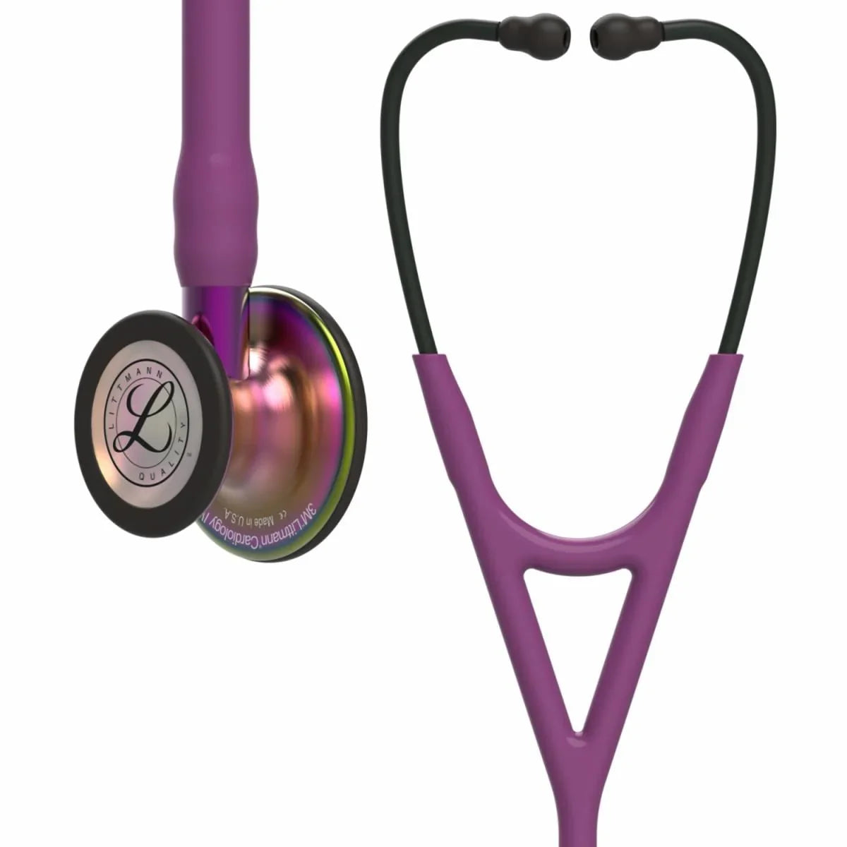 3m-littmann-cardiology-iv-diagnostic-stethoscope-rainbow-finish-chestpiece-plum-tube-27-6205