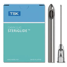 TSK Steriglide cannula box with blunt tip cannula and needle for medical or esthetic use