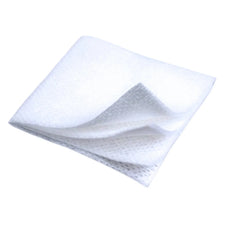 Sterile white gauze pad for wound care and medical use on plain background