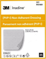 3M Inadine Povidone Iodine (PVP-I) Non-Adherent Dressing 5cm x 5cm | P01481 EXPIRY 02/28/2026