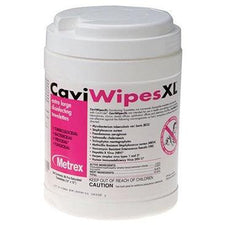 CaviWipes XL disinfecting wipes container, surface cleaning medical towelettes
