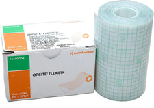 Opsite Flexifix transparent adhesive film roll with grid lines, medical dressing, 10cm x 10m box.
