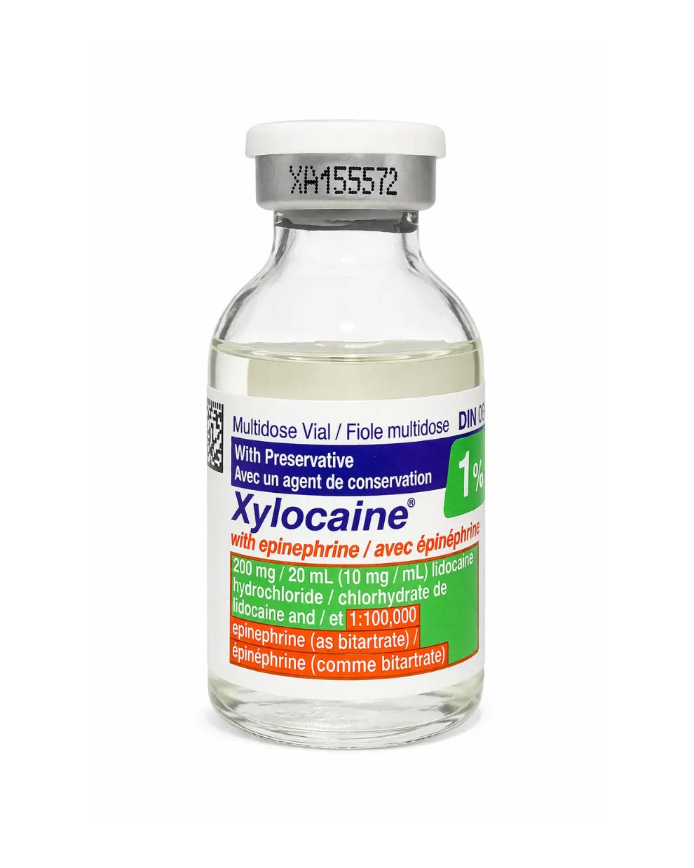 Xylocaine 1% With Epinephrine 20ml with Preservative DIN 00001791