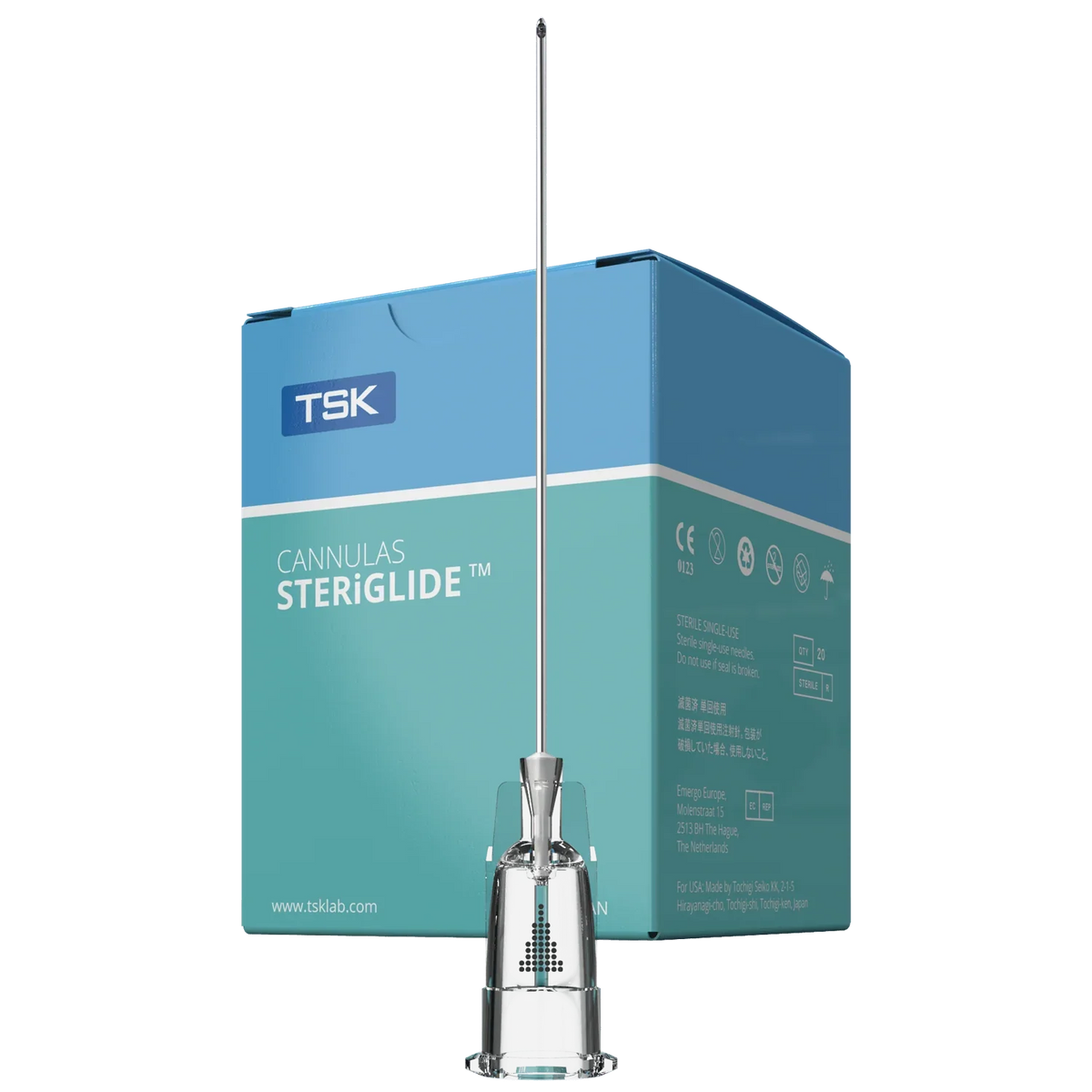 25G x 1 1/2" - TSK STERiGLIDE Aesthetic Cannula Needle (20 pcs)
