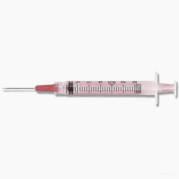 3mL | 18G x 1 1/2" BD Luer-Lok Syringe with PrecisionGlide Needle | 100/Box | 309580
