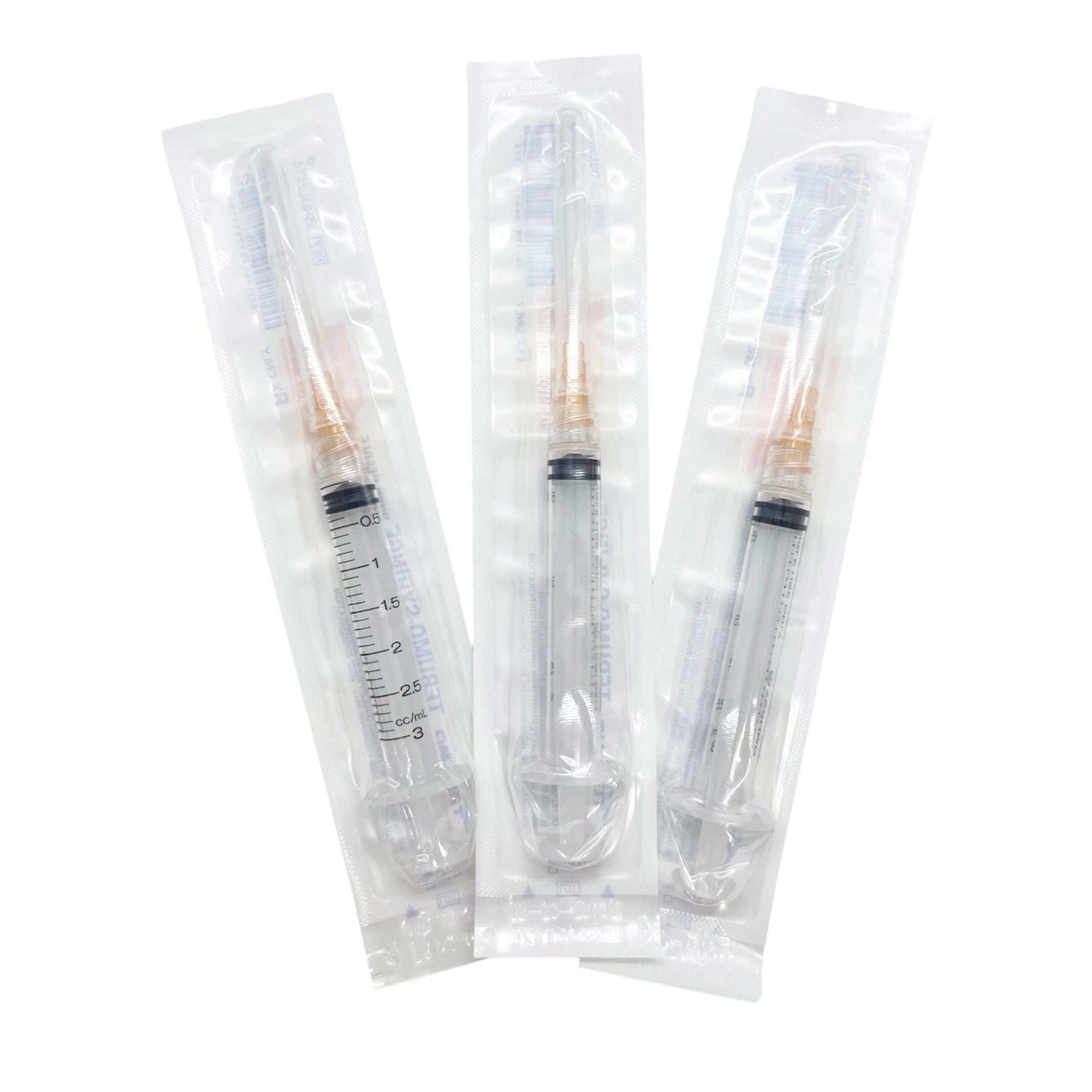 3mL | 25G x 5/8" | Terumo Luer Lock Syringe with Needle | 100/box | SS-03L2516