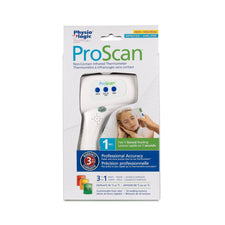 ProScan non-contact infrared thermometer retail packaging, medical supply for fast temperature readings