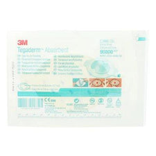 3M Tegaderm absorbent wound dressing in sterile packaging, medical supply product.