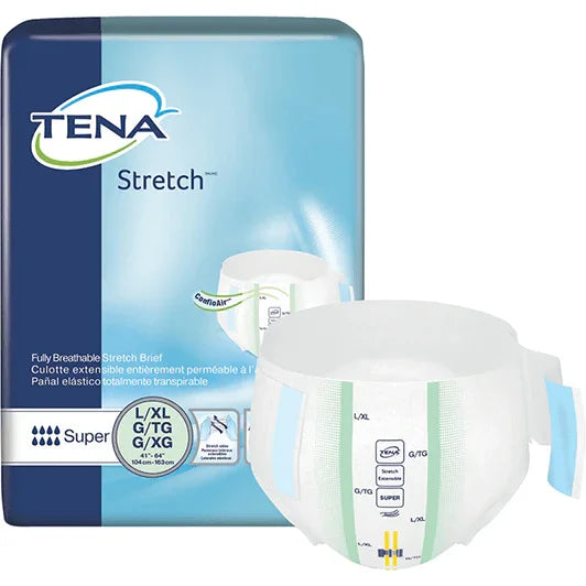 TENA Proskin Stretch Super Brief, Ultra Absorbency, Large/X-Large