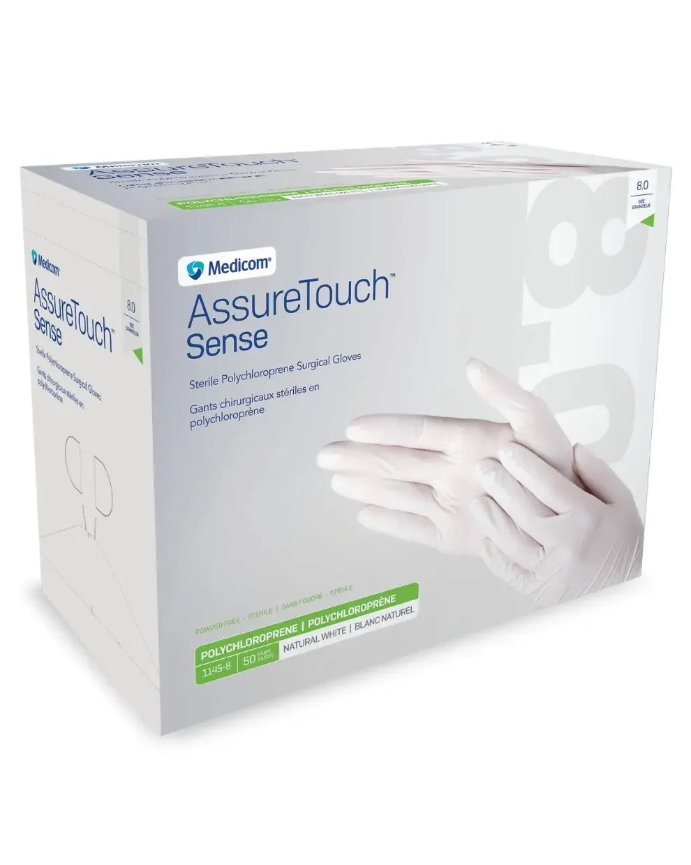 medicom-assuretouch-sense-polychloroprene-sterile-surgical-gloves