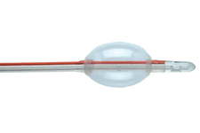 Foley catheter with inflatable silicone balloon for medical urinary care