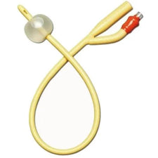 Latex Foley catheter with balloon, sterile medical urinary drainage tube