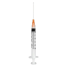 3mL | 25G x 1" | Sol-M Luer Lock Syringe with Exchangeable Needle | 100/box | 1832510