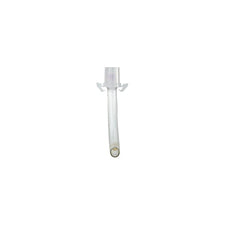 clear medical tracheostomy tube with flanges, medical respiratory supply