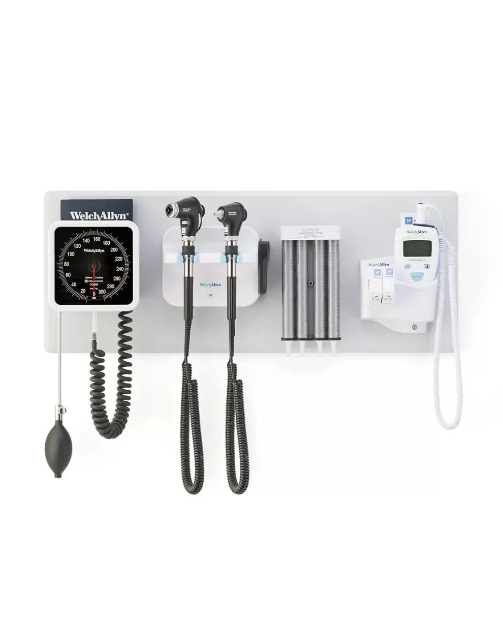 Green Series 777 Integrated Wall System with PanOptic Plus LED Ophthalmoscope | 777-PM3WAS