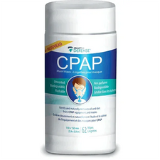 MedPro Defense CPAP mask wipes unscented biodegradable container, 62 wipes